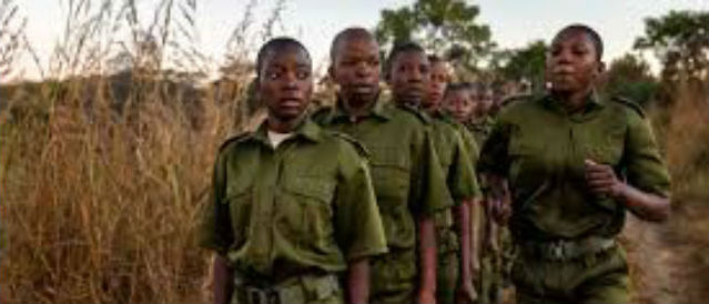 Young IAPF workers in the field
